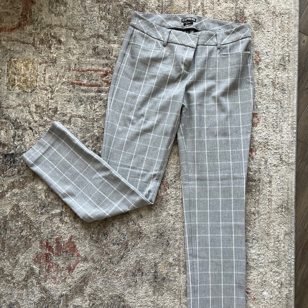 Express Mid-Rise Columnist Trousers (4R)